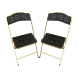 Golden and black concert chairs