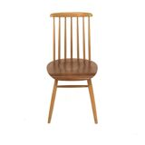 Chaise scandinave "Pinnstol" en teck et en hêtre, Suède, 1960