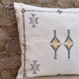 White cactus silk cushion, cactus silk cushion, white lumbar cushion