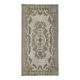 Overdyed Wool Vintage Handmade Carved Rug 150 cm x 285 cm