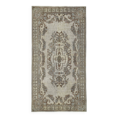 Tapis vintage en laine surteinte sculpté à la main 150 cm x 285 cm