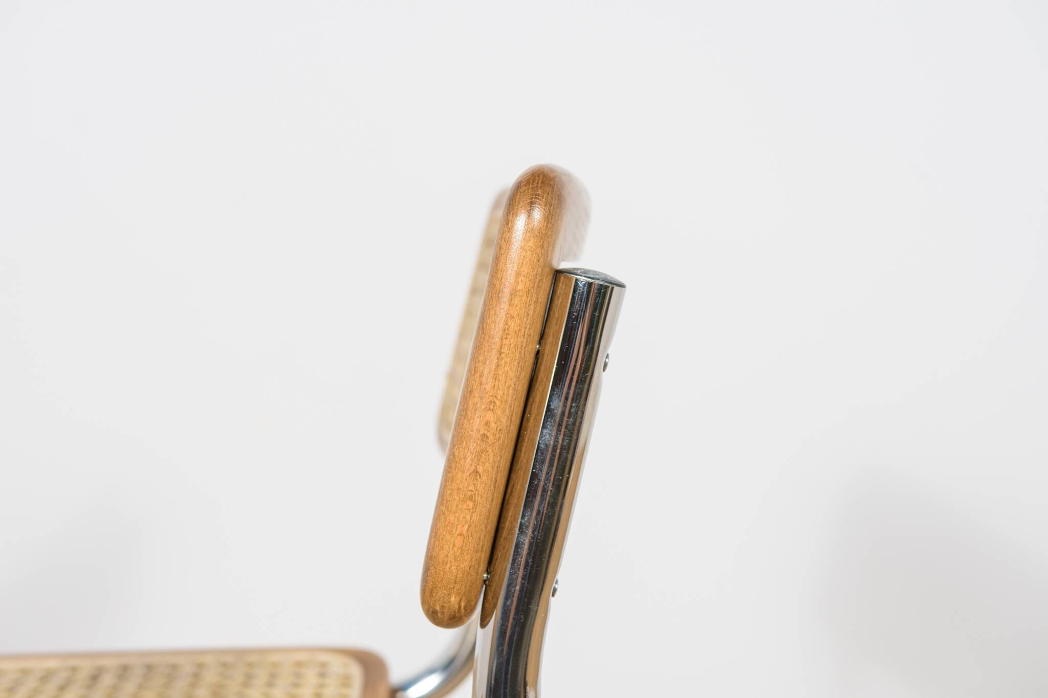 Chrome-Plated Bar Stools Typ Cesca, Italy, 1970s
