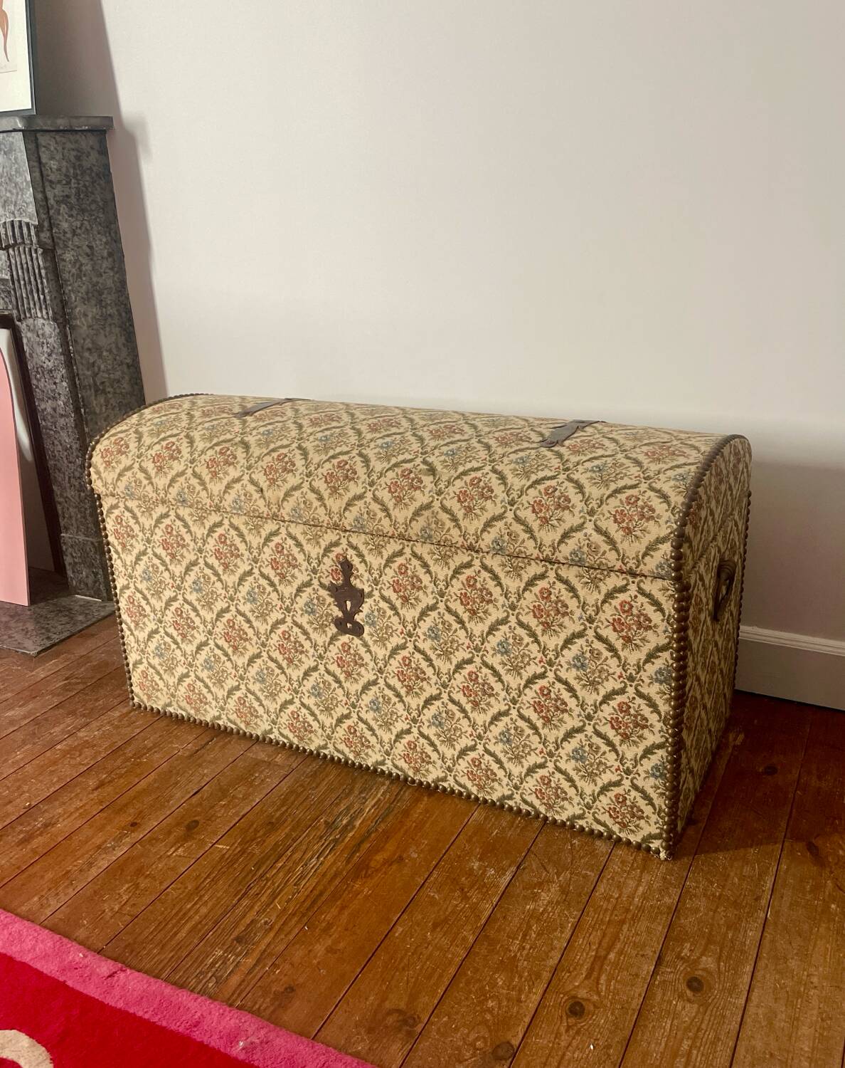 Antique tapestry chest