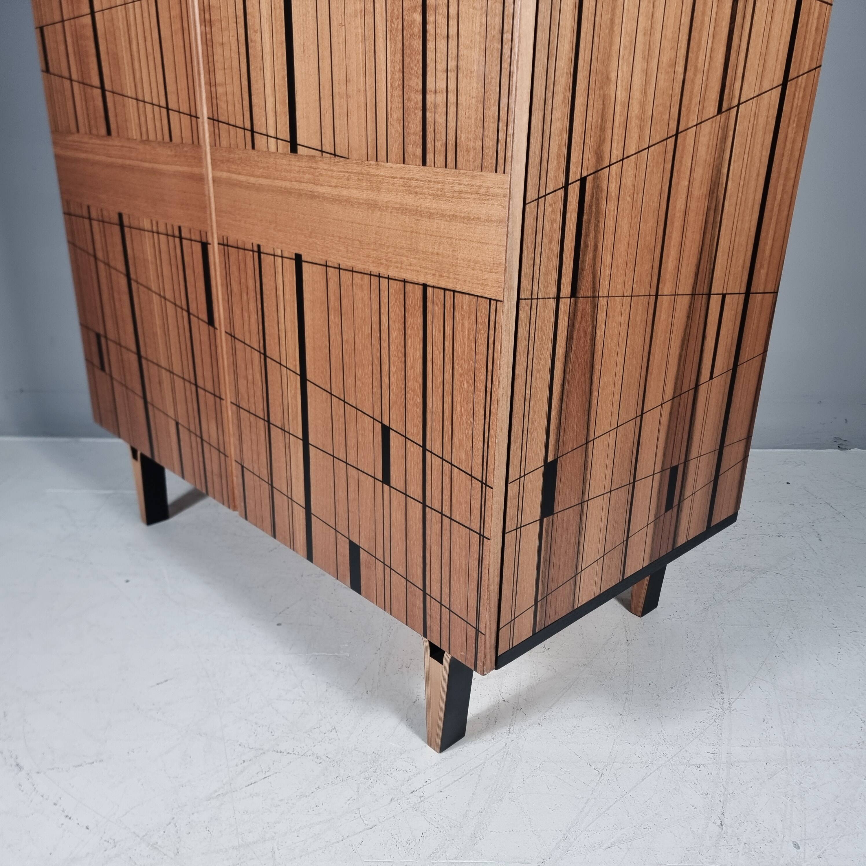 Vintage Wardrobe in Beech, 1970s