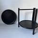 Bar cart from the 60s-70s in its factory black version, attributed to Jens Quistgaard.