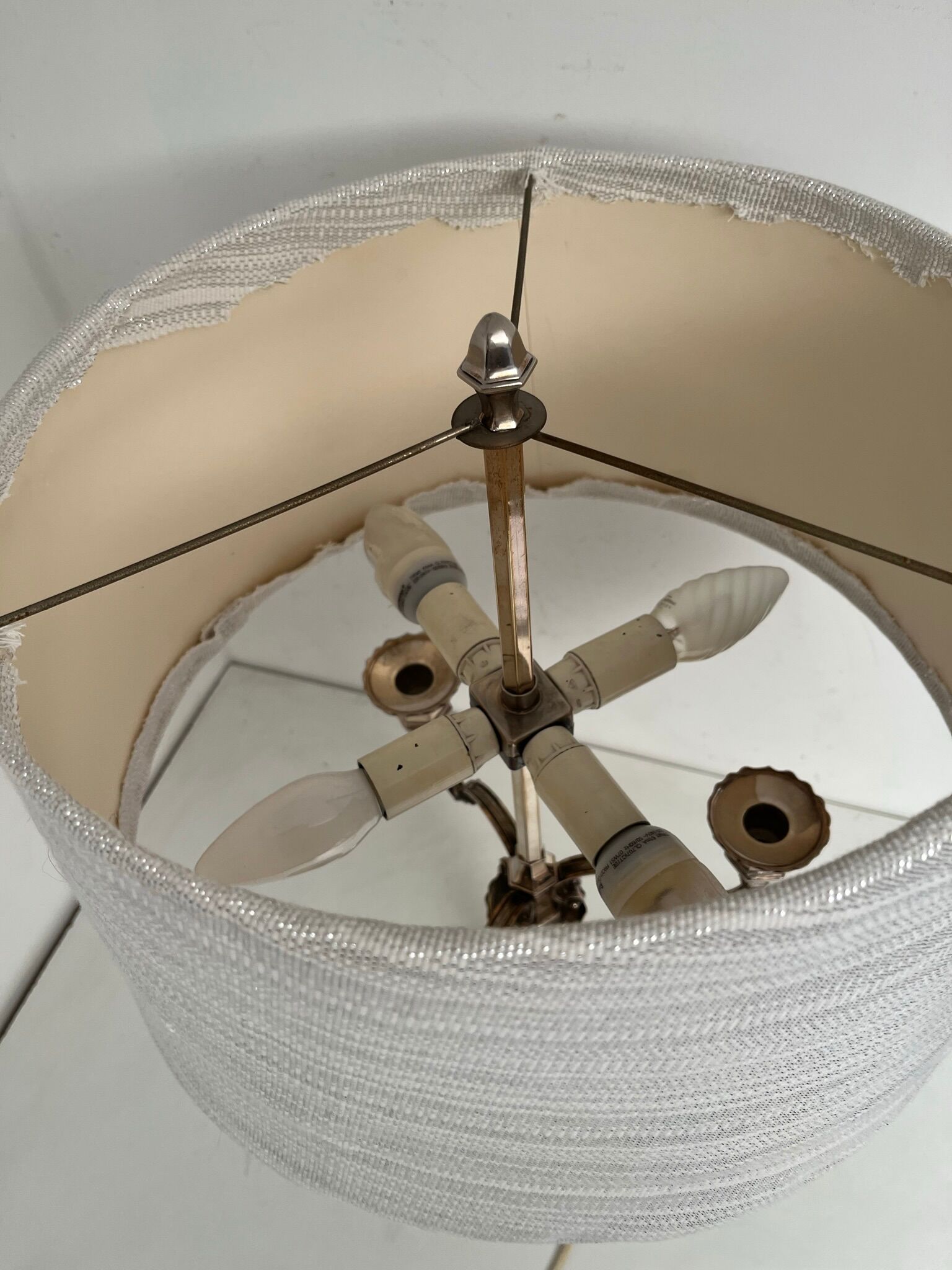 Vintage hot water bottle lamp