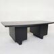 Bureau exécutif en bois noir, années 1960