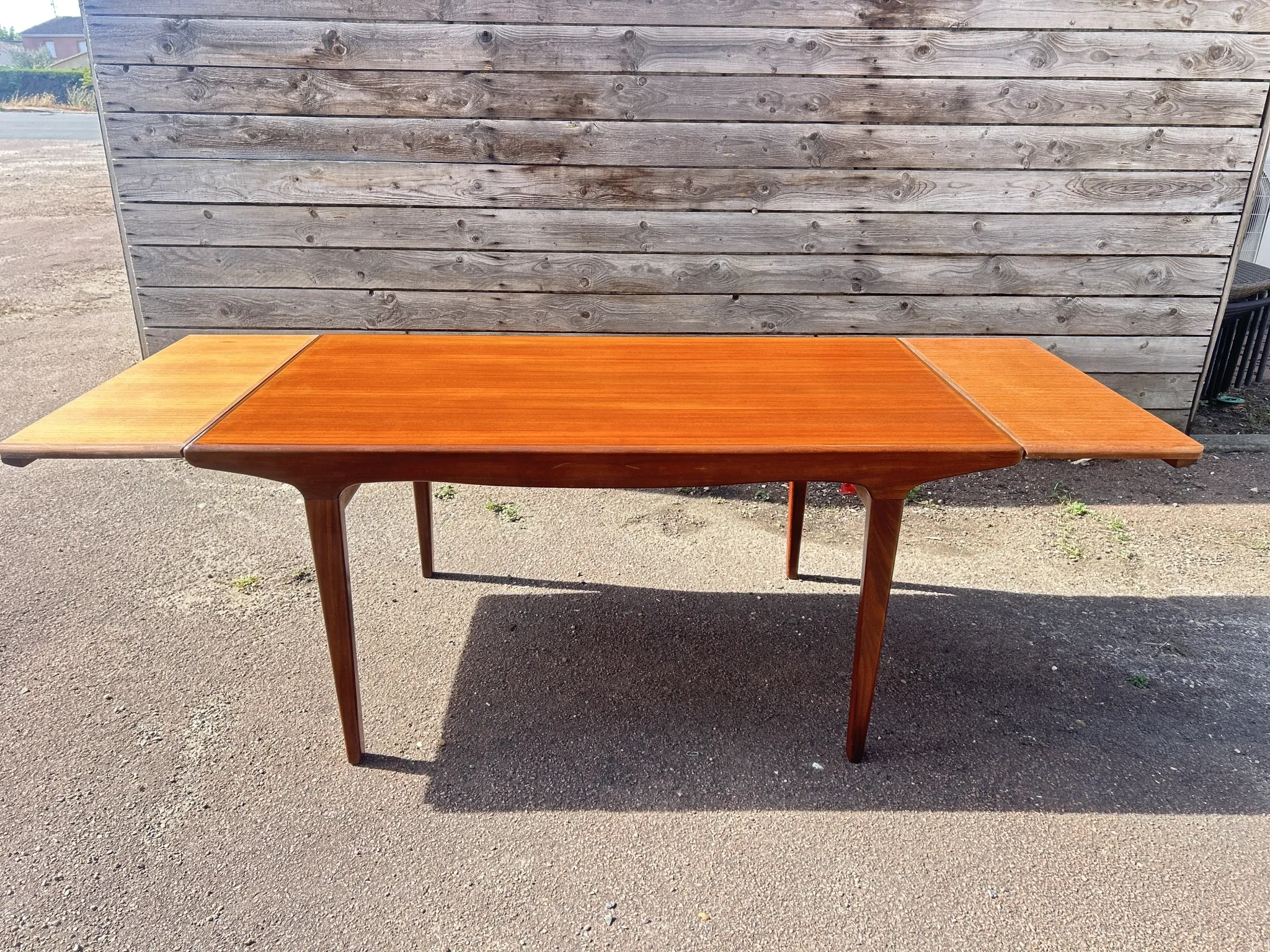 Table rectangulaire, extensible de Style Scandinave en teck