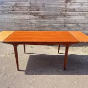 Table rectangulaire, extensible de Style Scandinave en teck