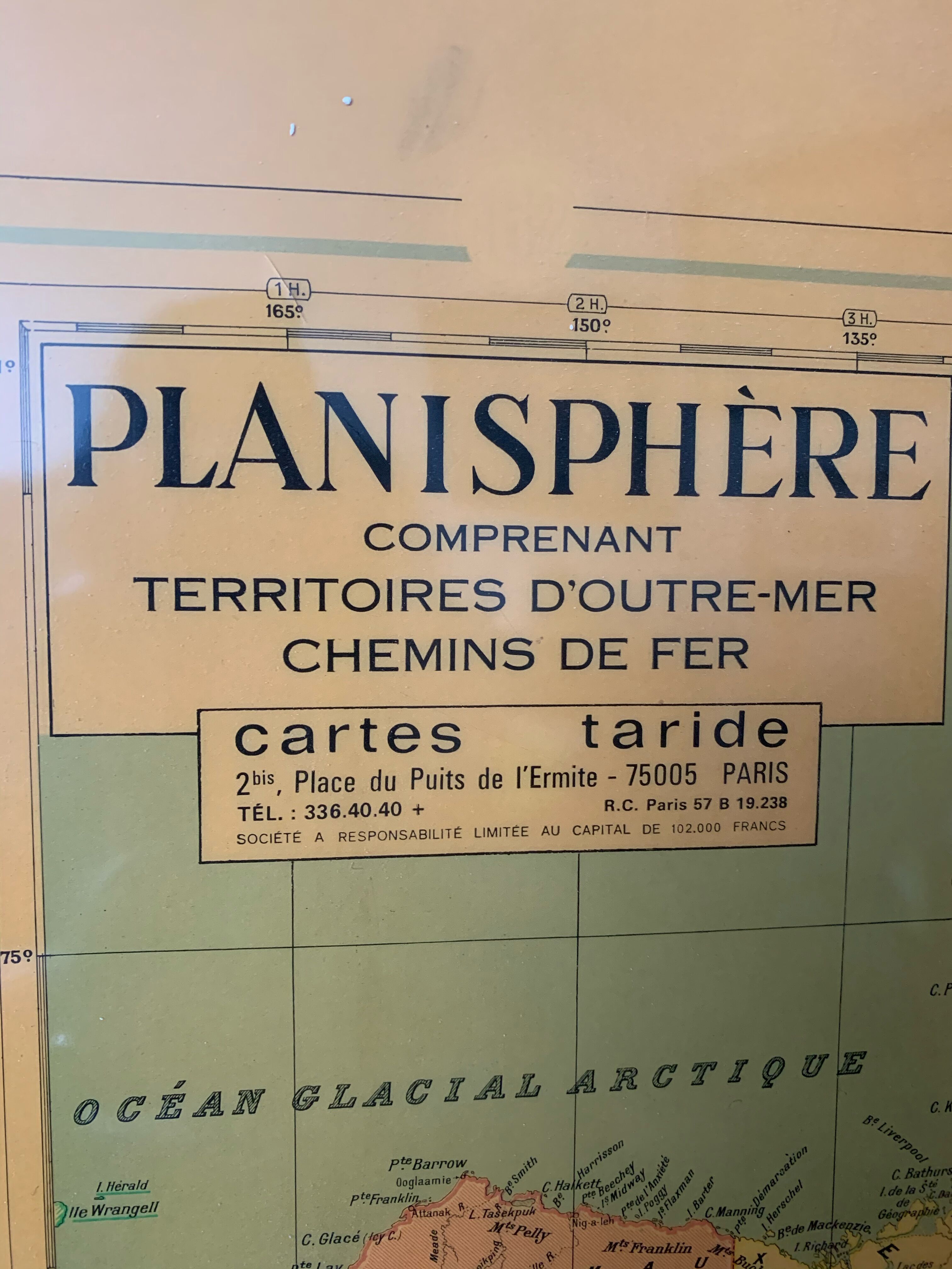 Taride map "the five parts of the World"