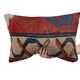 Vintage Cushion Cover in Long Pile Carpet, Turkish Geometric Pattern, 30 x 50 cm