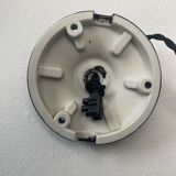 Old black enamelled industrial suspension