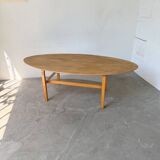 Oval coffee table beech 1980 Aalto Ikea