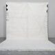 Handmade Moroccan Beni Ourain rug in cream white, 150/250cm