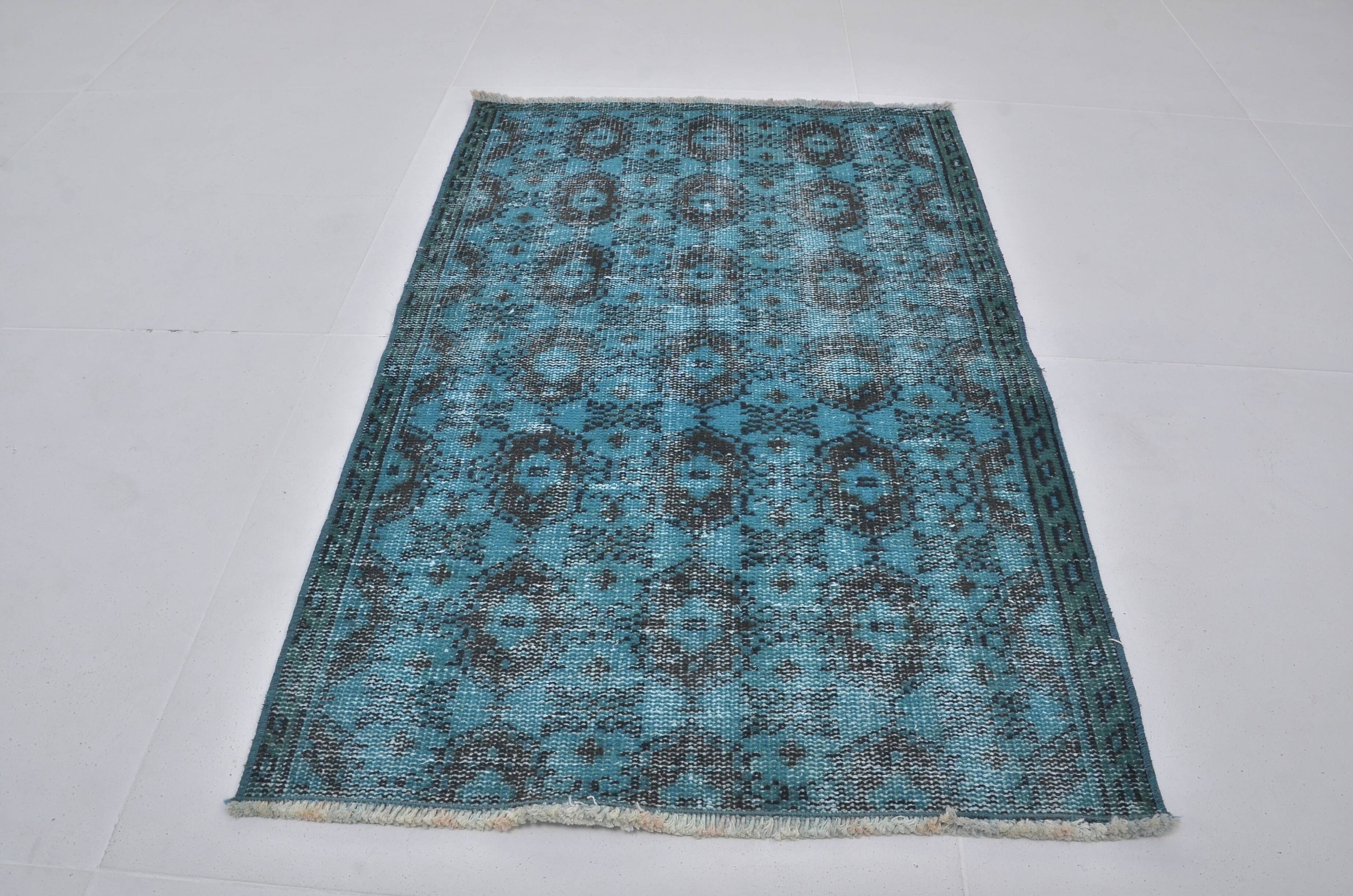 Vintage Handmade Oushak Rug sku 3875