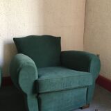 Pair of club armchairs with mustache