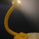 Cosack yellow gooseneck clamp lamp, Germany, 1960s/1970s