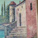 Oil painting on canvas signed Rossini