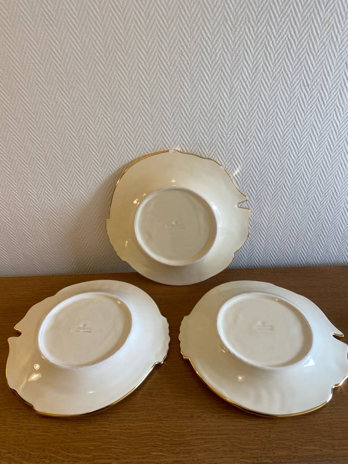 Antique Madgalithe fish set made in France
