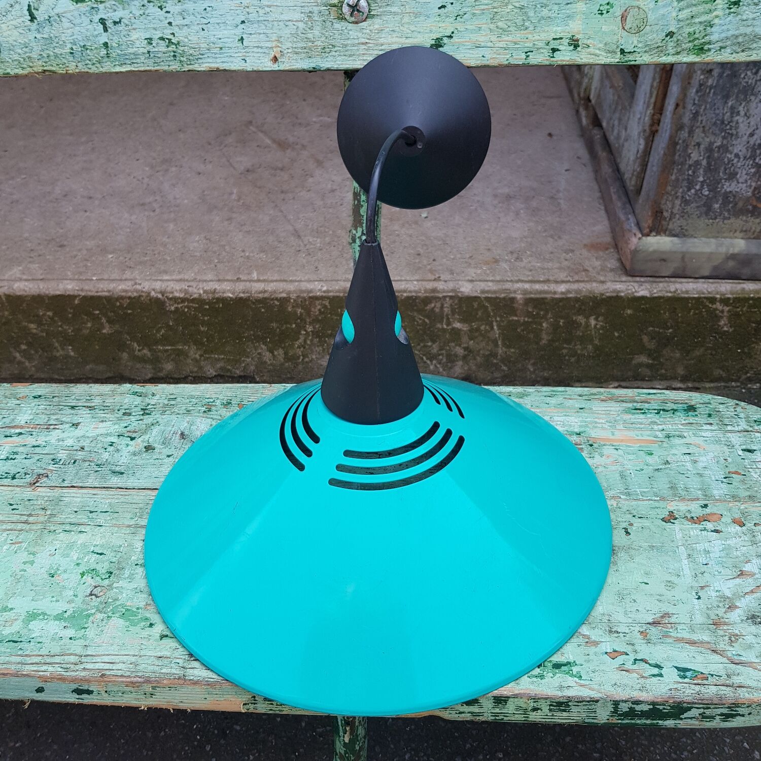 Postmodern pendant lamp Brilliant Leuchten 1980s green