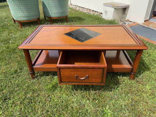 Table basse tiroir et allonges
