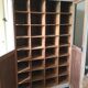Antique Parisian wardrobe with interior compartments.
