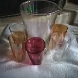 Carafe with 5 glasses