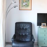 Siesta armchair Westnofa ingmar relling vintage black leather