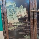Black lacquered Chinese sideboard