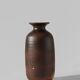 Unglazed Brown Ceramic Vase, Germany, 1960s
