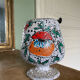 Vase flower pot fat lava 70s