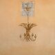 Golden vintage chandelier "wheat ears" by Maison Masca