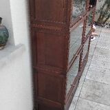 Large modular vintage display cabinet pierre cruiege for martin du