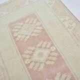 Tapis vintage neutre noué à la main sku 3591