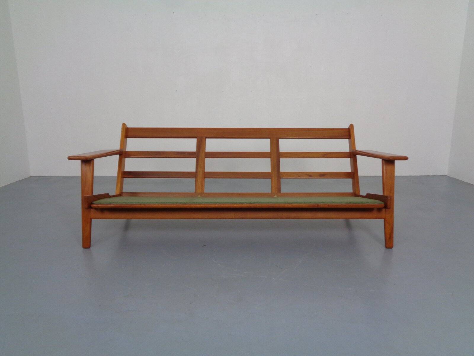 GE 290 Teak 3-Seater Sofa by Hans J. Wegner for Getama, Denmark, 1960s