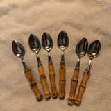 24-piece bamboo cutlery set