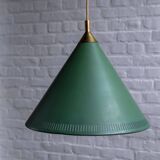 Bent karlby kegle pendant lamp, lyfa 1960s denmark