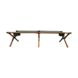 Military folding camp bed