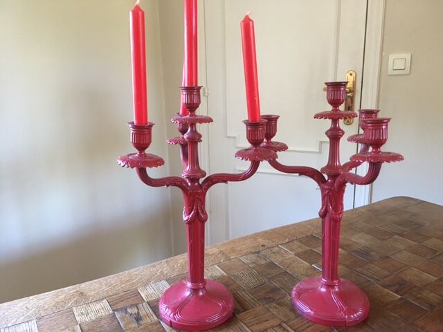 Pair of candelabras