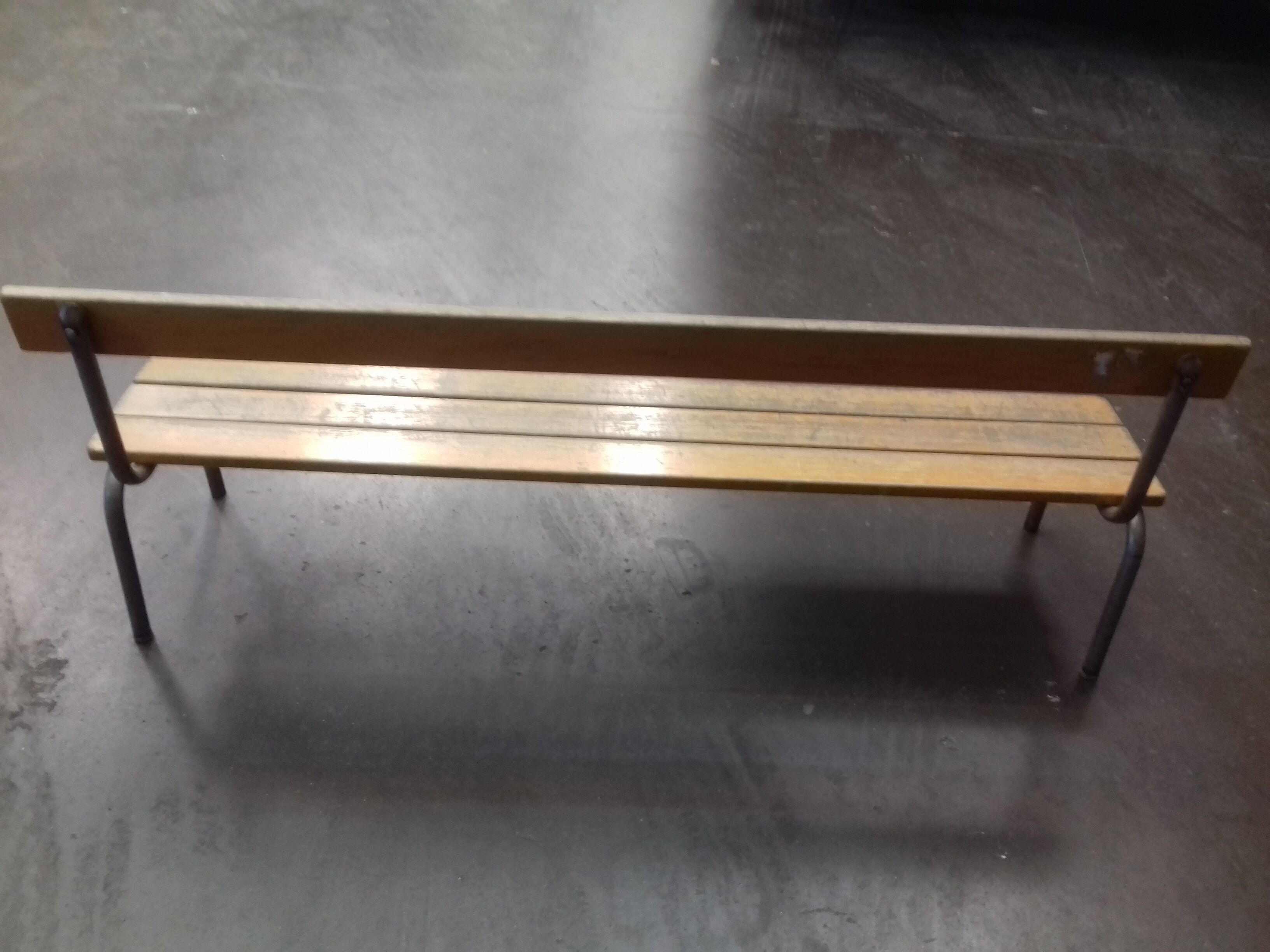 Vintage school bench