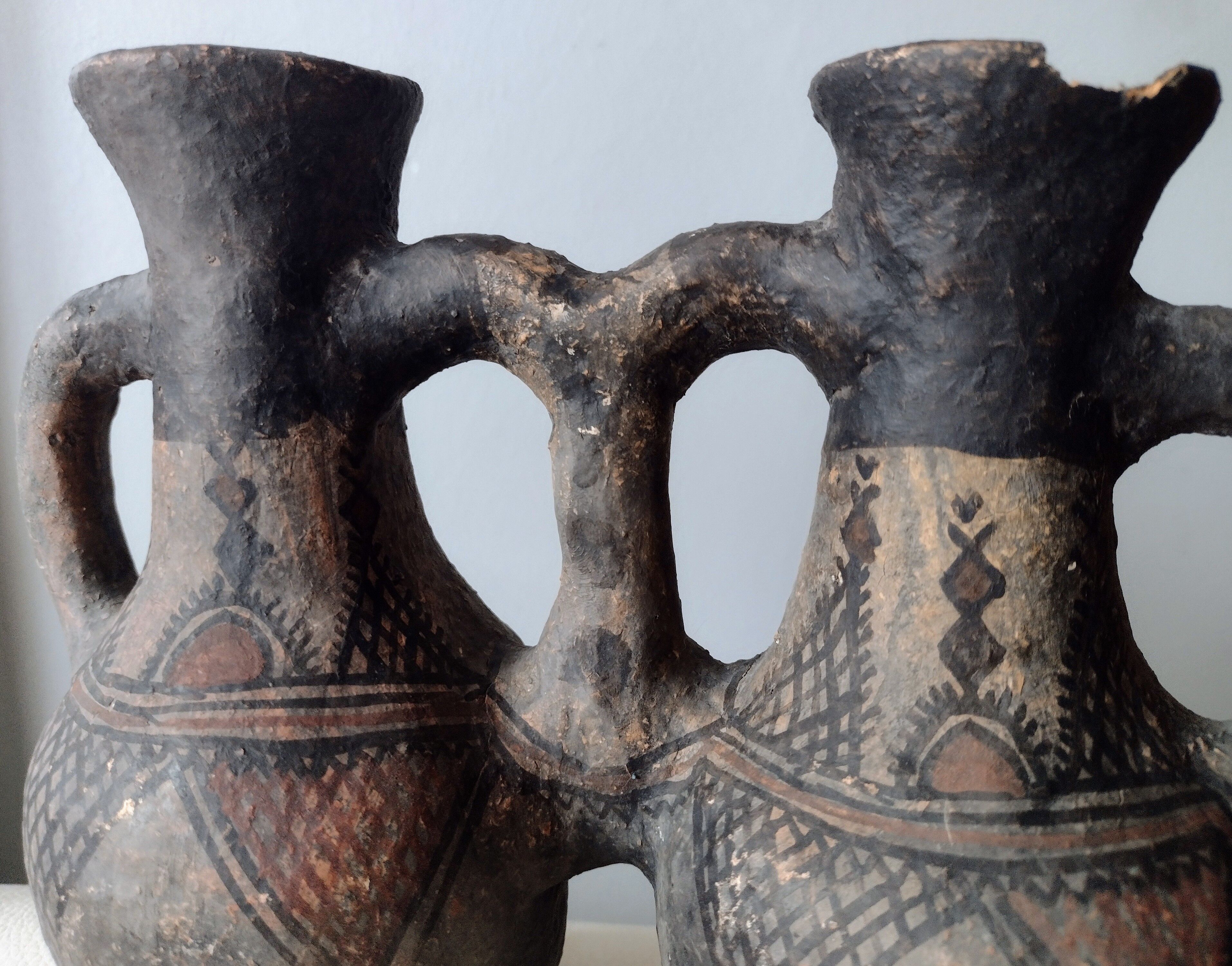 Antique berber double vessel