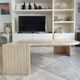 Travertine coffee table