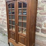 Display Cabinet Silver Cabinet Bookcase Provence Rocaille Louis XV Carved Oak 1920