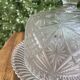 Pressed and moulded glass cheese dome