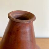 Handmade terracotta sake bottle vase