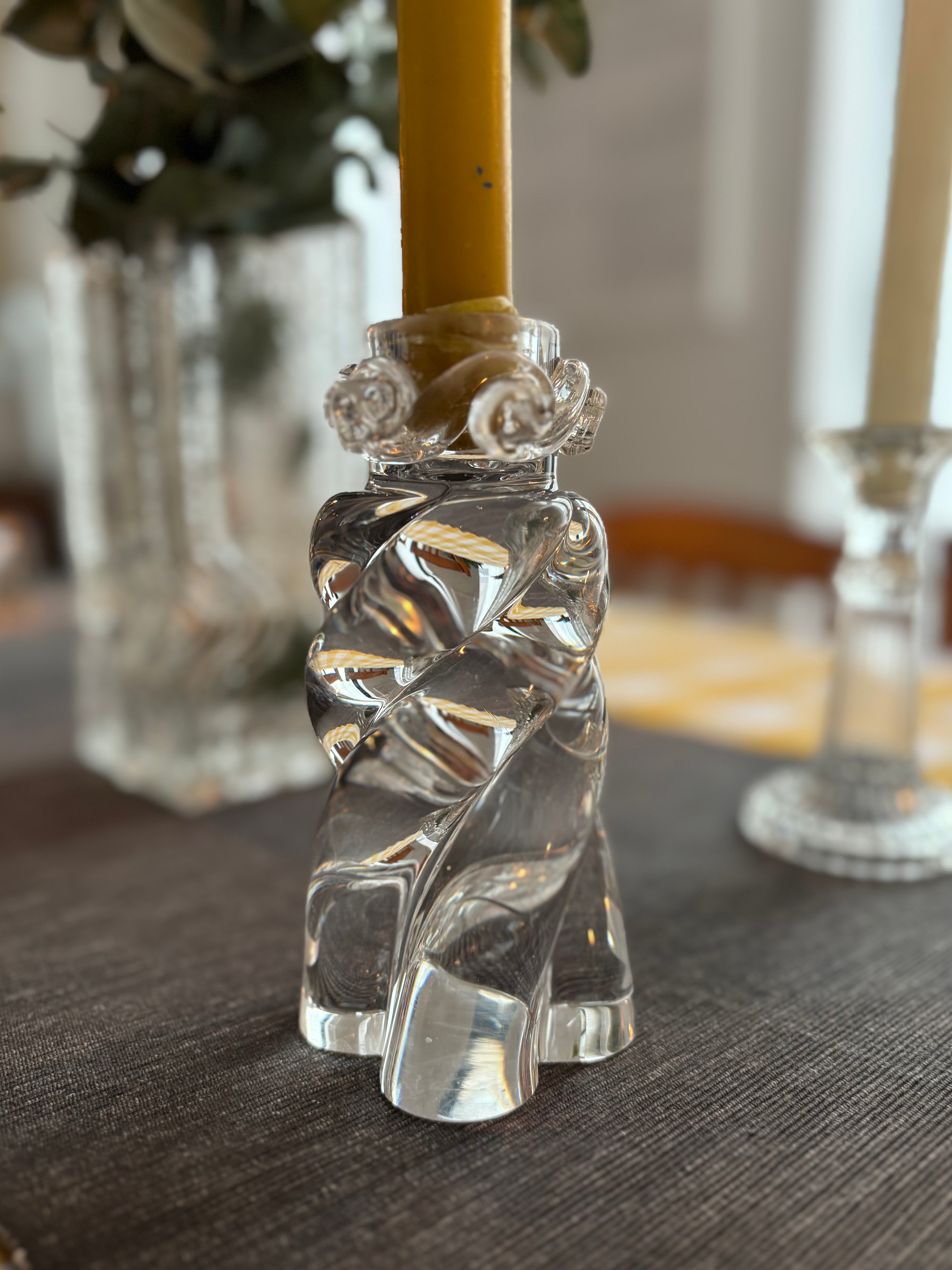 Baccarat crystal candlestick