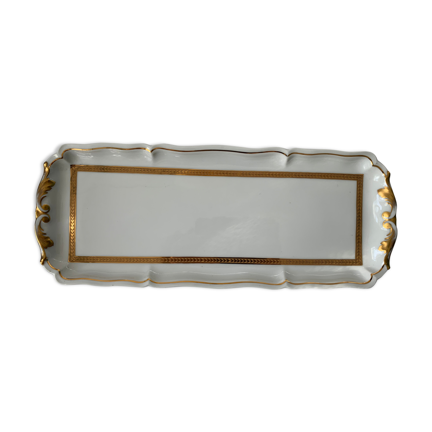 Ancient Royal Factory of Limoges Gold Porcelain Cake