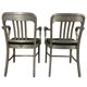 Rare pair of american aluminum Goodform armchairs