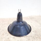 Vintage industrial lampshade in enameled sheet metal