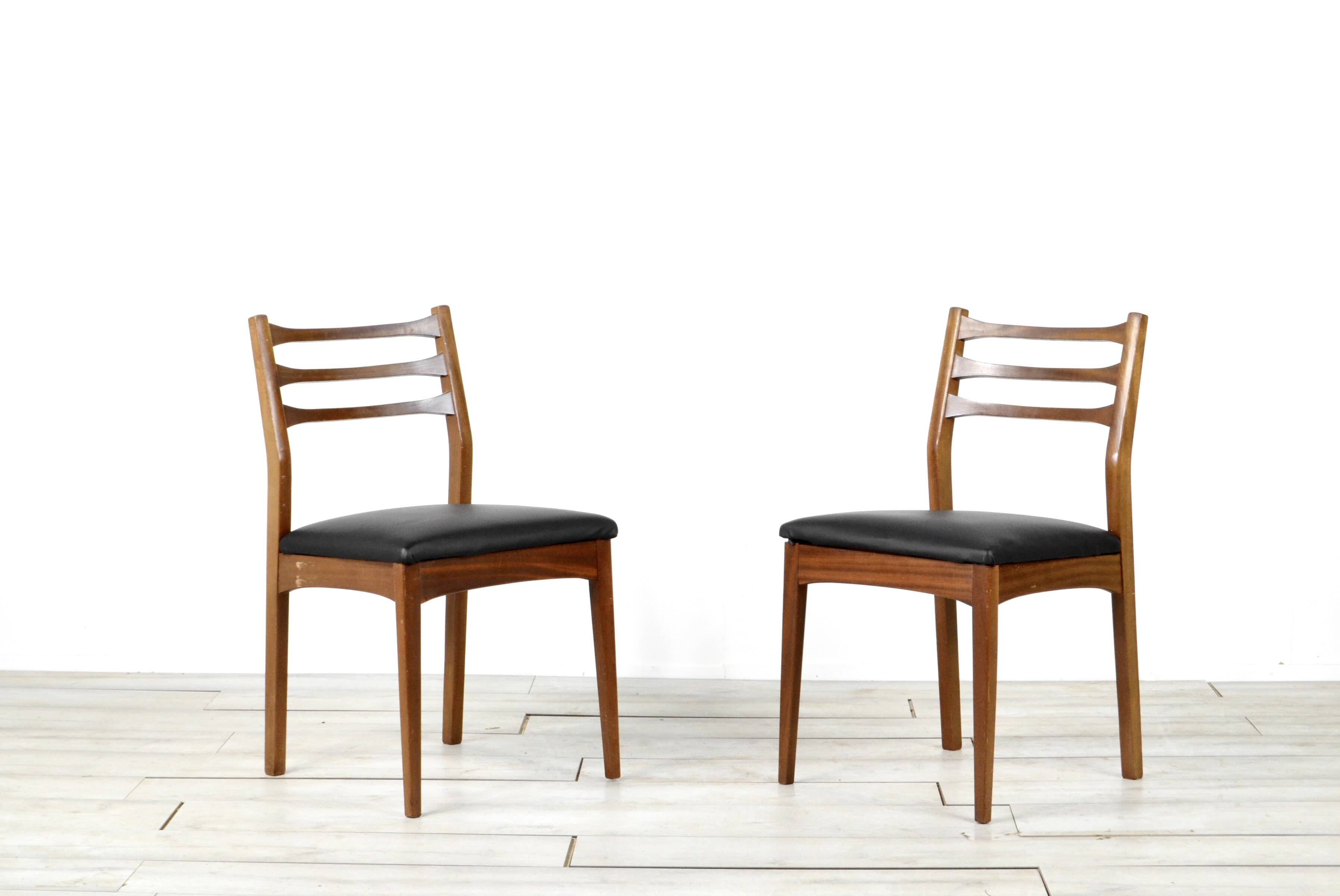Set Of 4 Midcentury 'Meredew' Teak Chairs